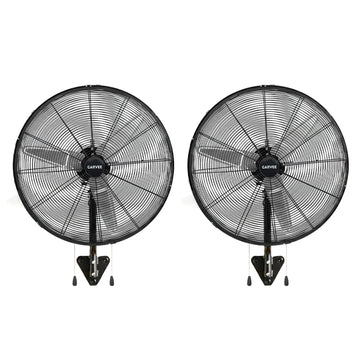 Garvee 26-Inch Wall Mount Fan, 2-Pack – High Velocity 4900 CFM Industrial Oscillating Fans with Dual Pull Cords and 3 Speeds, Heavy-Duty Wall Fans for Garage, Workshop, and Patio