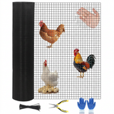 Garvee Hardware Cloth 1/2 Inch Chicken Wire Fencing, Hot-Dipped Galvanized, Garden Plant Supports, 4x100ft, Silver - Black