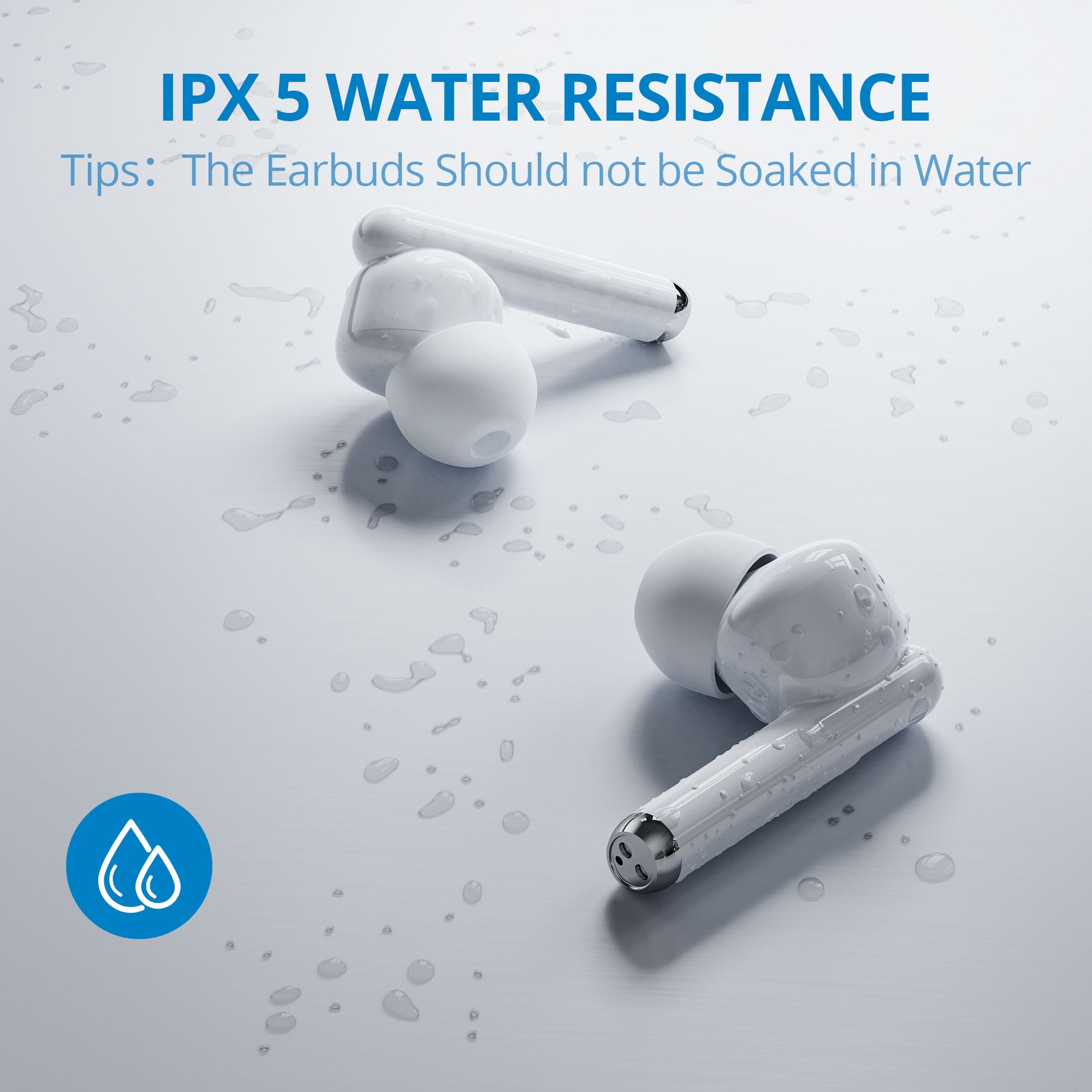 Garvee TWS HiFi Stereo Bluetooth 5.1 Earphones - Wireless, IPX5 Waterproof, Touch Control, Compatible with iPhone, Samsung, Huawei, Xiaomi