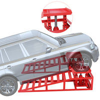 Garvee 5T 10000lbs Hydraulic Auto Service Ramps, 1 Pack, Garage Red
