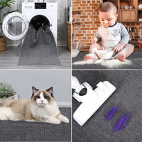 Garvee Area Rug 5x7 Modern Solid Textured Machine Washable Rug Contemporary Carpet Rug Foldable Stain Resistant Non-Slip Accent Rug for Living Room Farmhouse Dining Table Decor