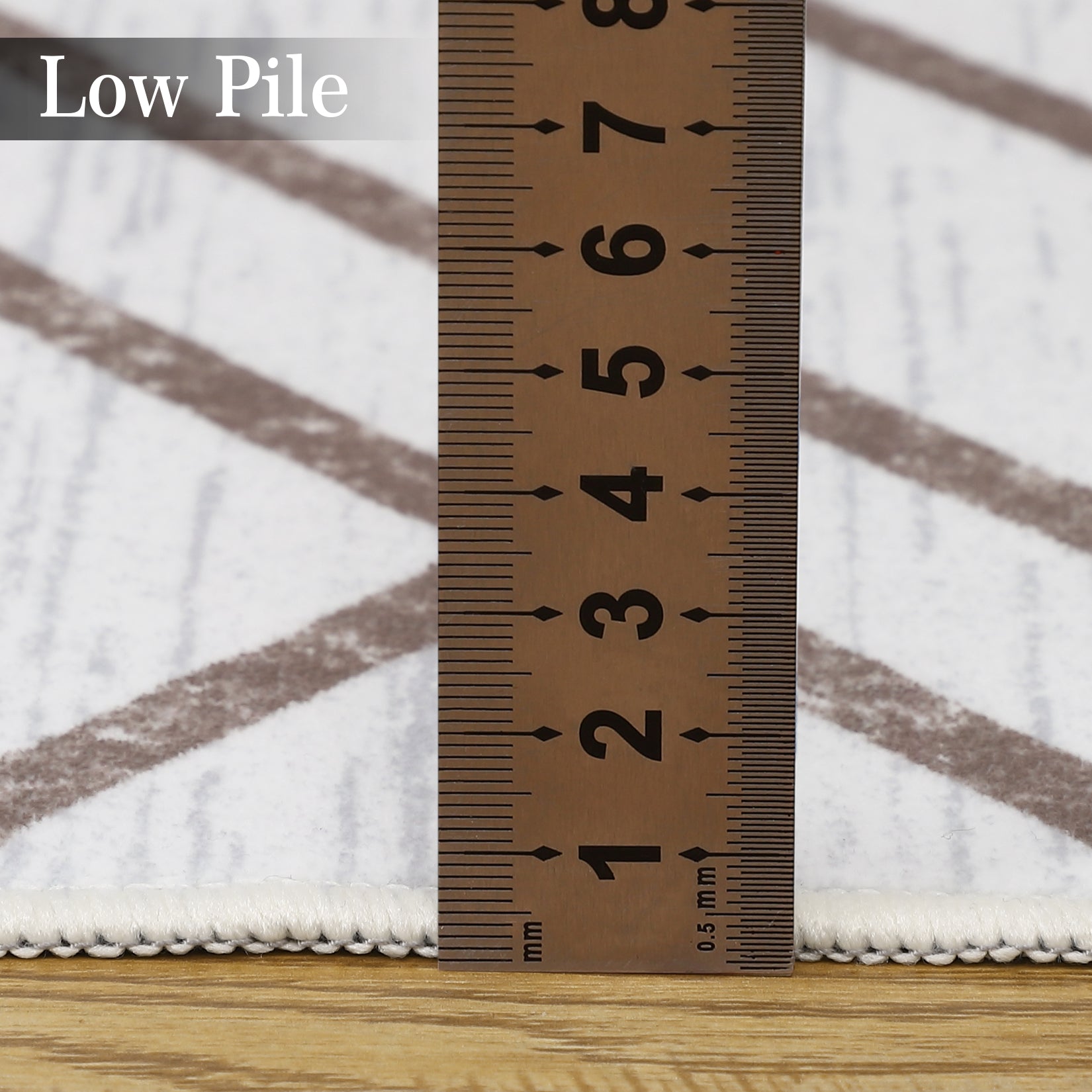 Garvee Washable Rug 9x12 Modern Geometric Area Rug Non Slip Large Area Rug Low Pile Farmhouse Rug Non Shedding Distressed Throw Rugs Floor Carpet for Living Room Bedrooms, Taupe