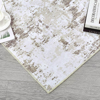 Garvee Abstract Taupe 2x8 Modern Runner Rugs Entryway Rug Runner Contemporary Distressed Hallway Runners Soft Kitchen Mat Non Slip Foldable Floor Cover Washable Rug Indoor Living Room Bedroom Dining