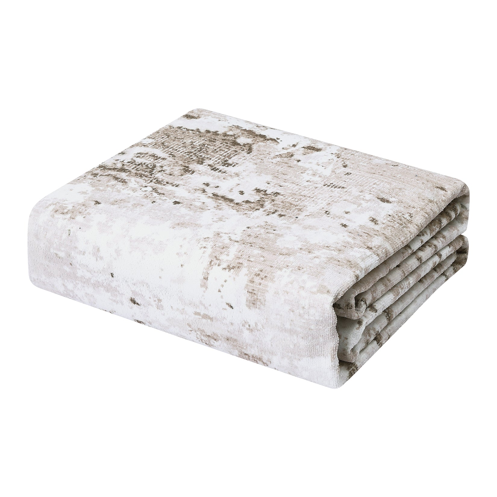 Garvee Abstract Taupe 5x7 Machine Washable Modern Rug Distressed Floor Mat Indoor Soft Floor Cover Low Pile Living Room Rug Non-Shedding Foldable Washable Throw Carpet Non Slip Bedroom Thin Rug Taupe