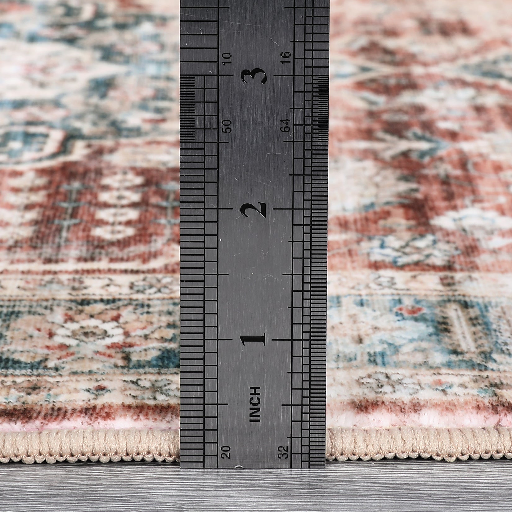 Garvee Area Rug 2x6 Vintage Rug Runner Washable Rug Soft Oriental Entryway Runners Indoor Hallway Kitchen Runners Non-Slip Non Shedding Long Rug Runner for Living Room Bedroom Bedside Bathroom Red