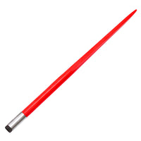 Garvee Hay Spear 49" Bale Spear 4000 lbs Capacity, Bale Spike Quick Attach Square Hay Bale Spears 1 3/4" wide, Red Coated Bale Forks, Bale Hay Spike with Hex Nut & Sleeve for Buckets Tractors Loaders