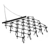 Garvee Heavy Duty Drag Harrow 5x4.5 FT , 1/2 Inch Tines for ATV, UTVs, Lawn Tractors Leveling, Grading, Pastures, Breaking Up Soil,Black - Black