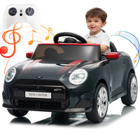 Garvee 12V BMW Mini Cooper Licensed Electric Ride-on Car for Kid, Powered by 4.5Ah Battery, Includes Positive Energy Charger, Wheels, Remote Control with Factory-Paired Code