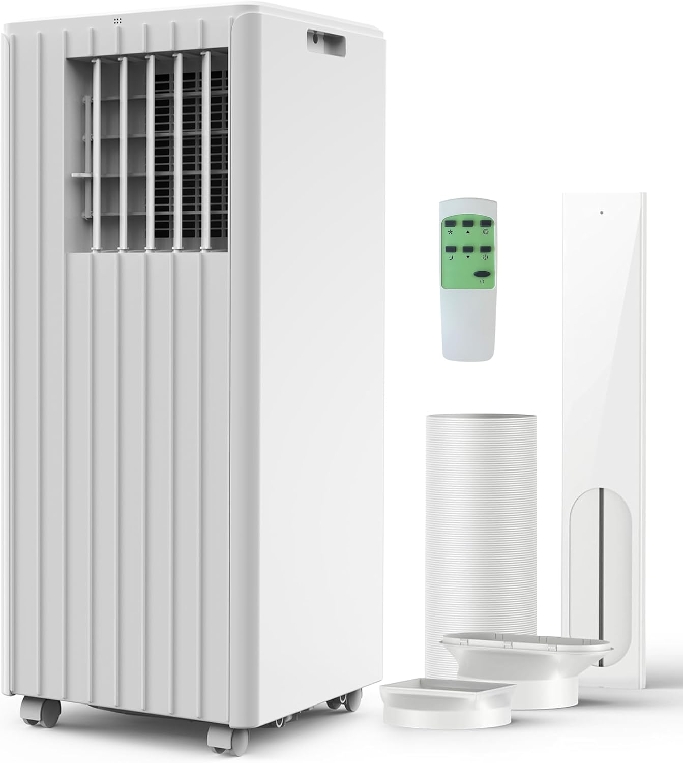Garvee 8000 BTU Portable Air Conditioner, 3 In 1 AC Unit Built-In Cool, Dehumidifier & Fan for Rooms Up to 350 Sq.Ft, Energy Saving AC with Remote/24H Timer for Dorms/Indoor Rooms - White
