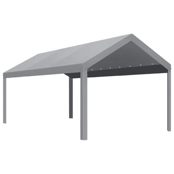 Garvee 13'x25' 200G Heavy-Duty Carport Replacement Cover - Waterproof & UV Protected Garage Tent Top Tarp (Frame Not Included), Grey
