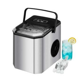 Garvee Ice Maker Machine for Home and Comerical Purposees,26lbs/24H Countertop Ice Maker with Ice Scoop and Basket Portable Self-Cleaning Ice Cube Maker for Home Kitchen Office Bar Party
