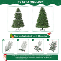 Garvee 6ft Artificial Christmas Tree, Realistic Full Shape Xmas Tree with 1584 Branch Tips, Fake Christmas Tree with Foldable Metal Base Stand, Home, Office, Party Decoration-Green