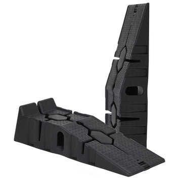 Garvee Plastic Car Service Ramps 2-Pack - 6.7" Low Profile 12,000LB Capacity Heavy Duty w/Anti-Slip Base for Home Garage
