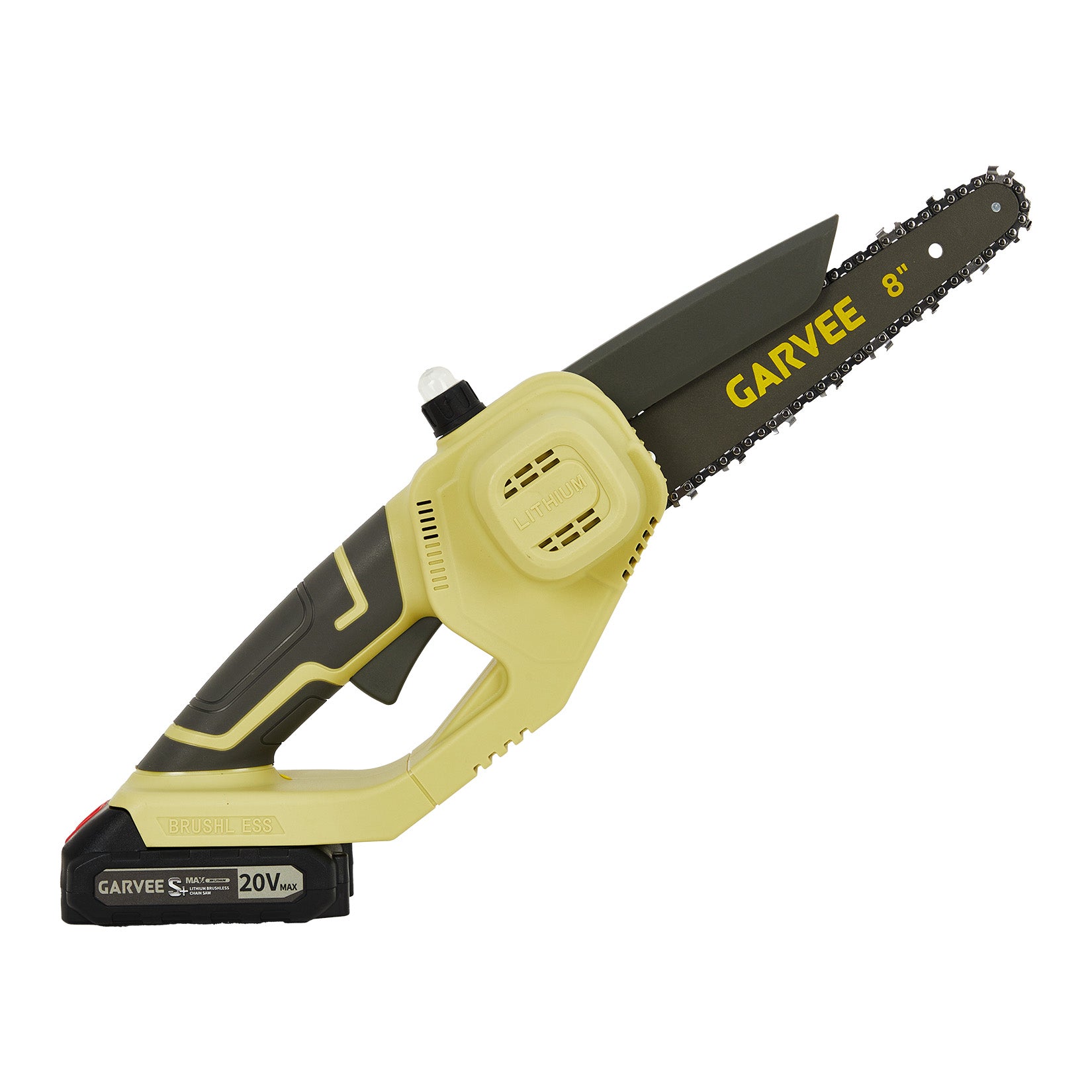 Garvee Mini Chainsaw Cordless, 8 inch & 6 inch Electric Chain Saw with 2 Pack Rechargeable Batteries, Battery Powered Handheld Saw Gardening Tools for Trees Branches Trimming Wood Cutting