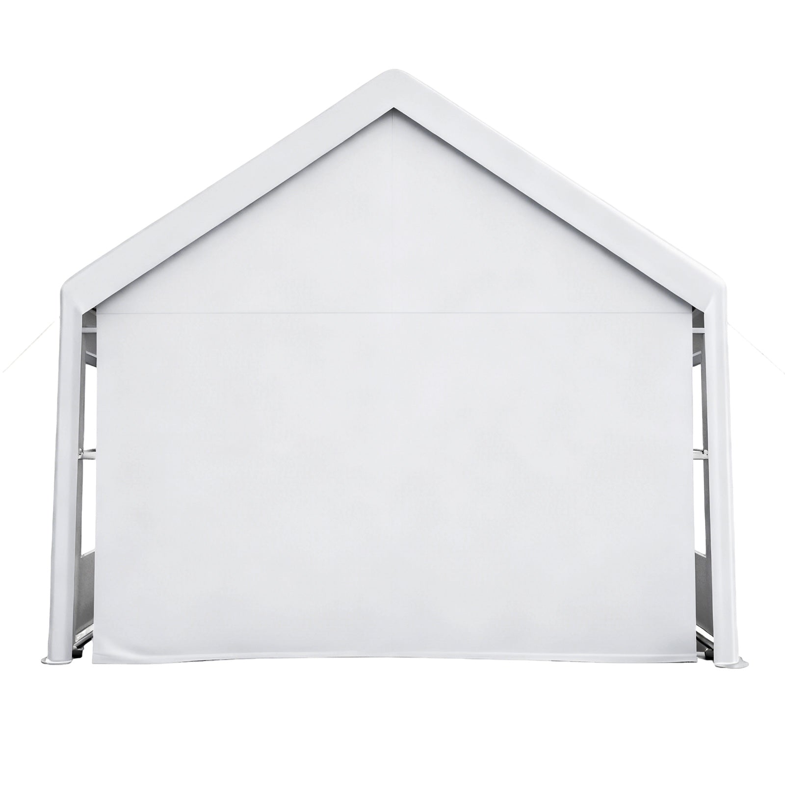 Garvee Heavy Duty Carport 13x20 FT Portable Garage with 4 Doors & 4 Windows, Reinforced Galvanized Steel Frame, Waterproof PE Tarp, Roll-Up Mesh Windows, Yellow, Outdoor Shelter for Cars & Gatherings