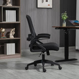 Garvee Office Chair Comfortable Executive Rotating Work Chair Adjustable Height Breathable Mesh Black Gray Home Office