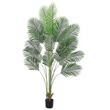 Garvee 7ft Artificial Palm Tree - Realistic Areca Palm Silk Plant with 15 Trunks - Durable Polyester, Indoor/Outdoor Decor, Easy Assembly, Safe Materials, Adjustable Leaves - 7 Ft