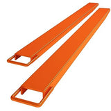 Garvee Pallet Fork Extension, [4.5" Width 60" Length] [4600 LBS Max] Heavy Duty Steel Pallet Extensions for Forklift Truck- Orange - Orange