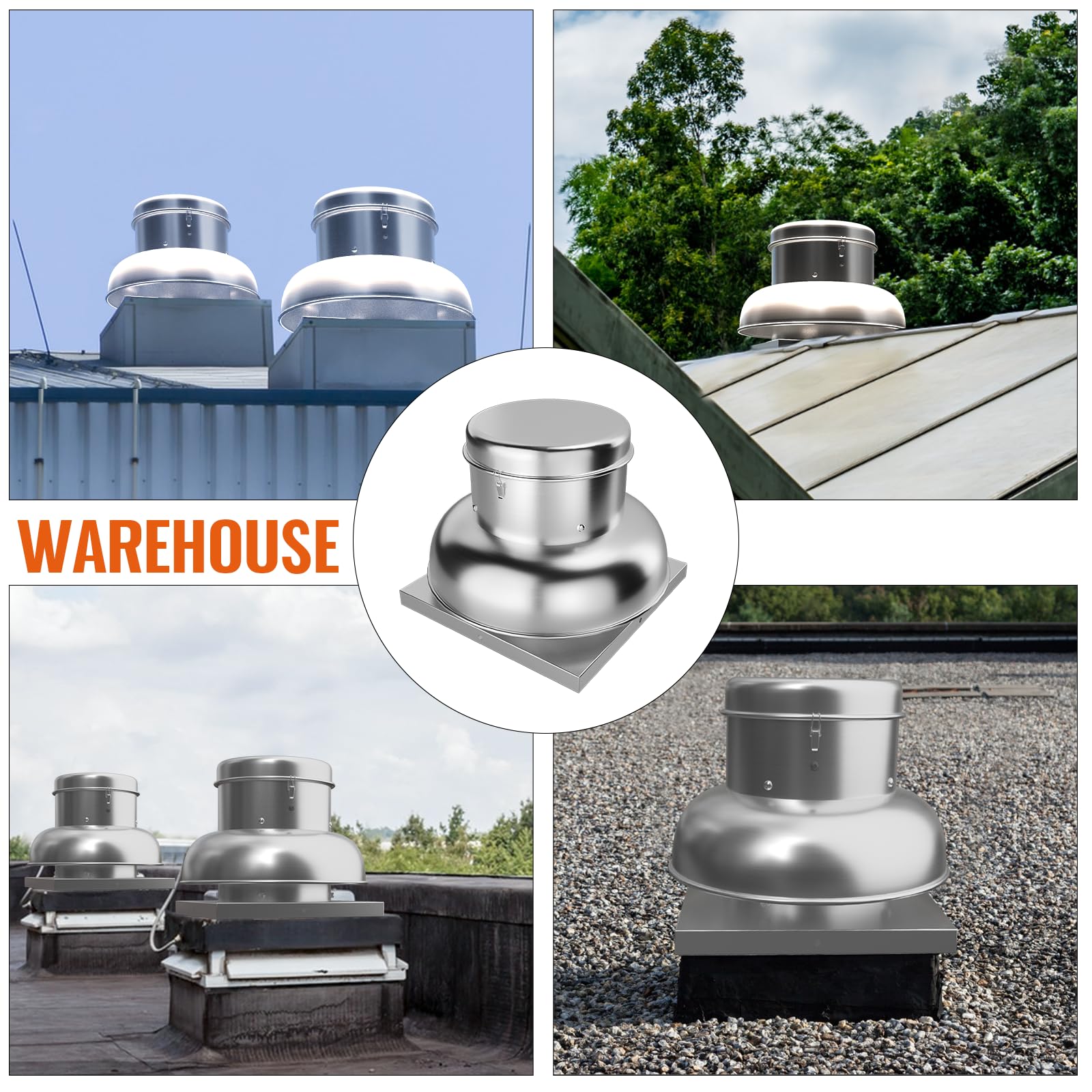 Garvee 1400 CFM Roof Fan Up-blast Restaurant, High Speed Direct Drive Centrifugal Upblast Exhaust Fan, Upgarded Motor, Roof Exhaust Fan 24.05’ Fan Base Ideal for Factory, Warehouse, Restaurant