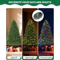 Garvee 6ft Artificial Christmas Tree, Realistic Full Shape Xmas Tree with 1584 Branch Tips, Fake Christmas Tree with Foldable Metal Base Stand, Home, Office, Party Decoration-Green
