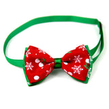 Garvee Pet Collar Christmas Series Bowknot Size Adjustable Collar for Pet Dog Teddy Supplies As Shown 5# - As shown 5#