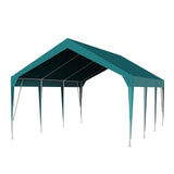Garvee 13'x20' Heavy Duty Carport, Portable Garage with Waterproof UV Protected Car Canopy for Cars, Boats, Storage, Dark Green - Green