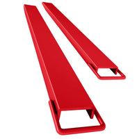 Garvee Pallet Forklift Extensions 72" Length 4.5" Width, Heavy Duty Steel Pallet Fork Extension, 1 Pair Fork Extensions for Forklifts, Red