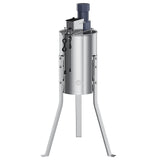 Garvee 2/4 Frame Electric Honey Extractor – Stainless Steel Beekeeping Equipment with 140W Adjustable Motor, Transparent Lid & Adjustable Height for Efficient Harvesting - Silver
