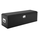 Garvee 30"X13"X10" Heavy-Duty Truck Tool Box With Dual Hydraulic Lids Weatherproof Steel Storage For Pickup Truck Bed Garage Workshop RV Trailer Black - Black