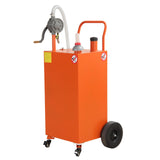 Garvee 40 Gallon Portable Fuel Transfer Storage Tanks Gas Caddy Storage Diesel Kerosene Storage Containers for Boat, Atv, Car, Motorcycle, Orange - Orange