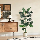 Garvee 5FT Artificial Monstera Deliciosa Plant With Pot For Indoor Home Office Store Decor, Green - 