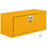Garvee 36x14x16 Inch Underbody Truck Box Black Steel Lockable Waterproof Toolbox for Tools Storage Heavy Duty Organizer, Yellow - Yellow
