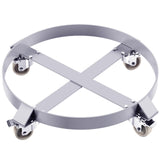 Garvee 55 Gallon Drum Dolly,Heavy Duty 1000lbs Load Capacity, Barrel Dolly Cart Drum Caddy, Non Tipping Hand Truck Dollies with Steel Frame 4 Swivel Casters Wheel, for Warehouse Drum Handling (1 pcs) - 1 Pcs