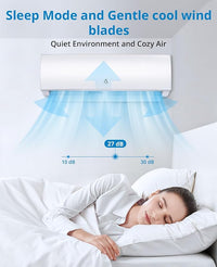 Garvee Mini Split AC/Heating System With WiFi, 36000 BTU 19 SEER 2 208/230V~, Suitable for 2500+ Sq. Ft