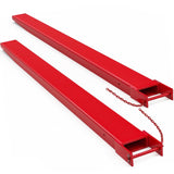 Garvee Fork Extensions, 84” Length Pallet Fork Extensions, 5.5” Width Fork Extensions, Durable Fork Extensions for Forklifts, 1 Pair Forklift Extensions for Enhanced Efficiency, Red - Red