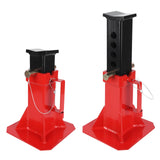 Garvee Heavy-Duty Pipe Jack Stand, 11 -18 Inch Adjustable Folding Pipe Stand, Ideal for Welding, Automotive, and Construction Projects - 12T - Red