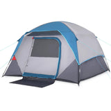 Garvee Camping Tent,Easy Set up Camping Tent 4 Person and 6 Person for Hiking Backpacking Traveling Outdoor, Light Blue - Blue
