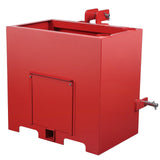 Garvee 3 Point, 800lbs Ballast Box w/ Standard 2 Inch Hitch, Cat 1 - Red