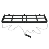 Garvee 8FT Drag Harrow Driveway Grader, Heavy Duty Power Rake, Driveway Drag for Gravel W/ 6 FT Chain, Tow Behind Lawn Rake for ATV, UTV, Tractor, Mower, Land Leveler for Gravel, Sand, Soil, Hay - Black