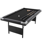 Garvee 7 ft Portable Folding Pool Table With Full Billiard Set For Family Game Room, Space-Saving Design, Premium Felt, Durable MDF Construction