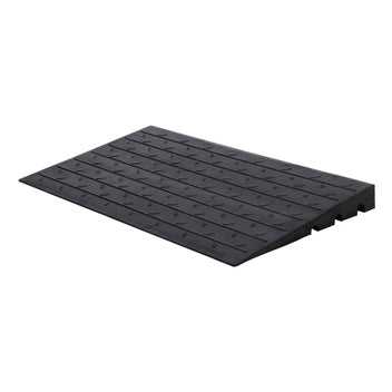 Garvee Rubber Curb Ramp, 24" x 42" x 3", 2500 lb Non-Slip Threshold Ramp with 3 Cable Channels