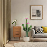 Garvee Artificial Cactus 3Ft Tall Faux Big Cactus Plant with Planter for Indoor Outdoor Home Office Garden Decoration
