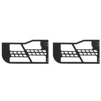 Garvee Off-Road Safari Tubular Doors Compatible with Jeep Wrangler JK 2007-2018 (2-Door Only) - Set of 2 Half Tube Doors for Offroad Trail Adventure