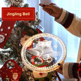 Garvee Christmas Decorations, Christmas Window Lights with Suction Cups, Battery Operated Christmas Lights, 3D Acrylic Hanging LED Lamps for Doors Windows Decor Christmas Bell - christmas bell
