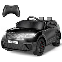 Garvee Ride - P Series: 3-8, 12V Licensed Land Rover Ride Electric Car for Kids with Parent Remote Control, MP3 Player, Rocking, Pull Rod - Black