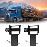 Garvee Trailer Stake Pocket Winch Utility Capacity 16200 LBS For Flatbeds Trailers Trucks Black Steel - Black