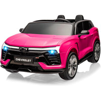 Garvee Ride - P Series: 24V 2-Seater Chevrolet Blazer Kids Car with Remote Control, Bluetooth - Pink