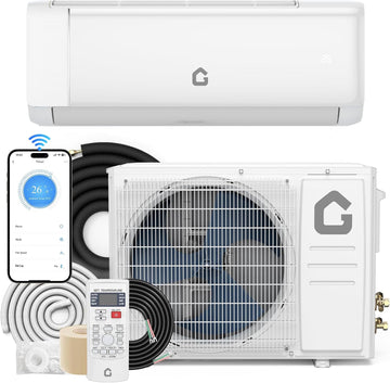 Garvee SEER 19 24000BTU 230V Mini Split Air Conditioner | Energy-Efficient Inverter AC System with WiFi, Remote Control & Easy Installation Kit for Rooms Up to 1500 Sq.Ft