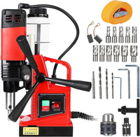 1100W magnetic drill press with 550 RPM speed, ideal for industrial and home use