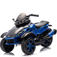 Garvee 12V Dual Motor Kids Electric Ride-On Car & 3-Wheel ATV – 4 MPH, LED Lights & Music, 66 lbs Capacity, Outdoor Off-Road Battery Powered Toy Gift for Boys & Girls Ages 3-8 – Blue